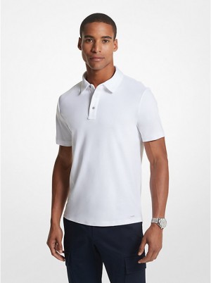 Férfi Michael Kors Cotton Pólóing Fehér | HU2201CTY