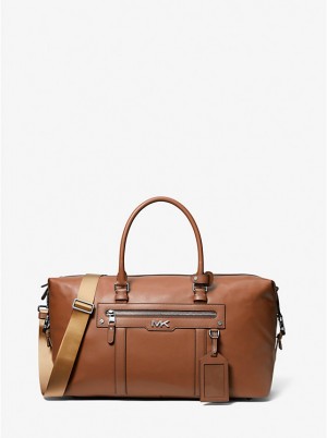 Férfi Michael Kors Varick Leather Duffle Táska LUGGAGE | HU2132TCK