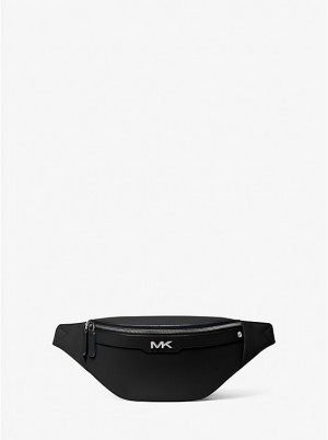 Férfi Michael Kors Varick Small Leather Belt Crossbody Táska Fekete | HU2126WNS