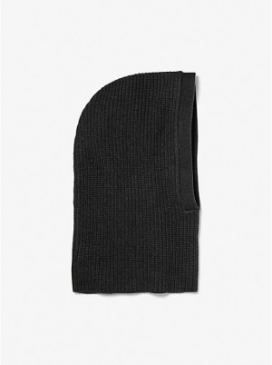 Női Michael Kors Cashmere Balaclava Kalap Fekete | HU1002LIC