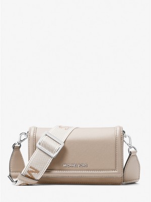 Női Michael Kors Jet Set Small Nylon Smartphone Crossbody Táska Világos | HU1101FDD