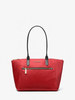 Női Michael Kors Kelsey Medium Nylon Tote FLAME | HU1259HAO