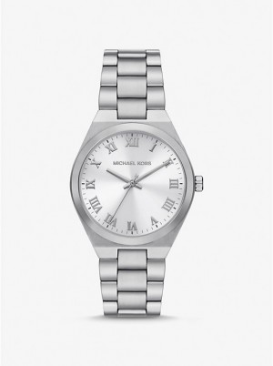 Női Michael Kors Lennox Silver-Tone Óra Titán | HU1588ZUF