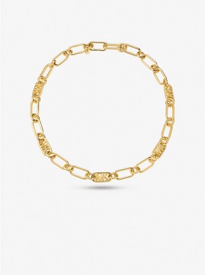 Női Michael Kors Precious Metal-Plated Brass Chain Link Nyaklánc Arany | HU1560TCD