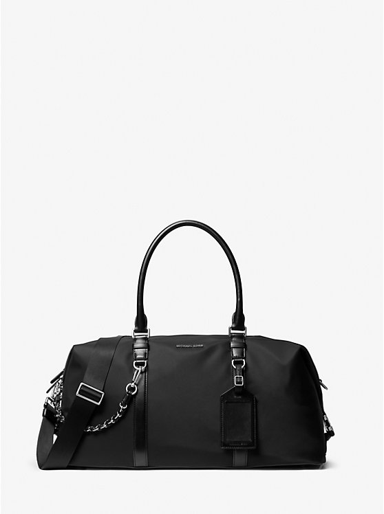 Férfi Michael Kors Brooklyn Recycled Nylon Duffle Táska Fekete | HU2130EBH