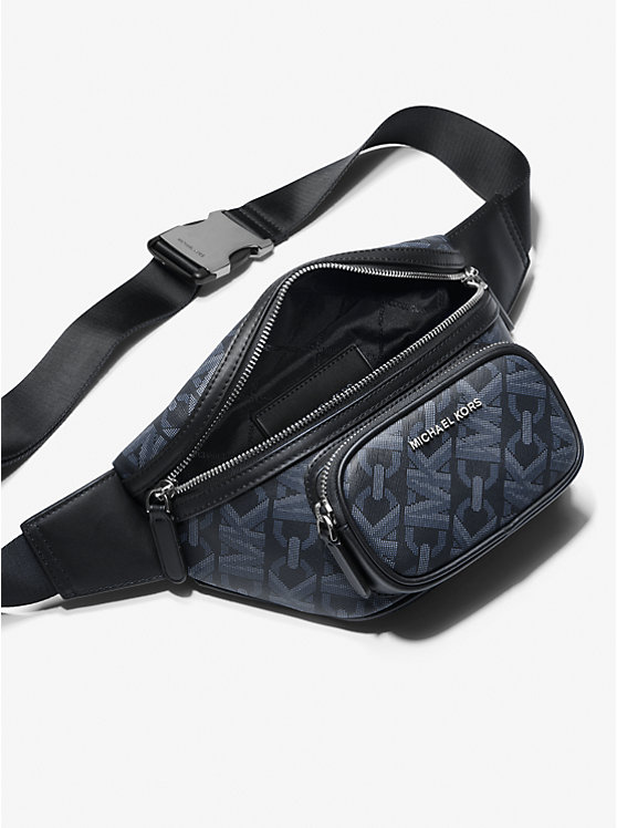 Férfi Michael Kors Hudson Empire Signature Logo Sling Pack Crossbody Táska ADMIRAL | HU2111JPB