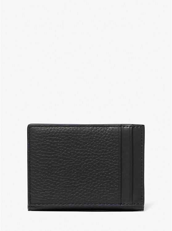 Férfi Michael Kors Hudson Pebbled Leather Bifold Pénztárca Fekete | HU2164HAV