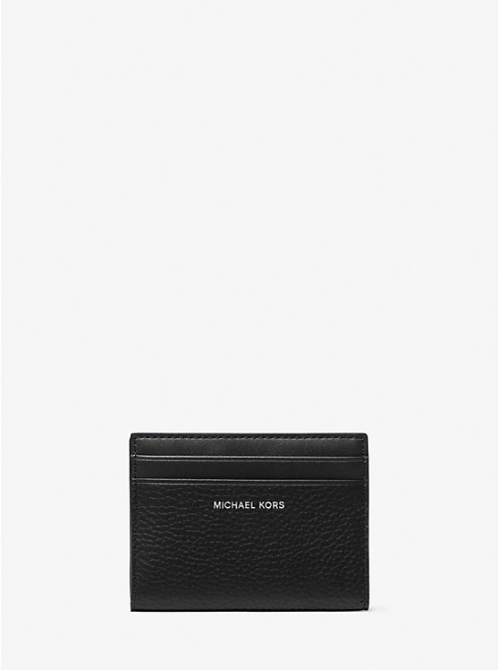 Férfi Michael Kors Hudson Pebbled Leather Bifold Pénztárca Fekete | HU2164HAV