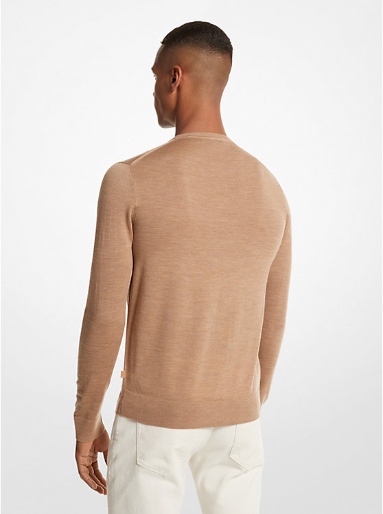 Férfi Michael Kors Merino Wool Pulóver Sötét | HU2251ZUW