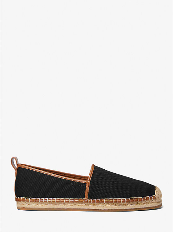 Férfi Michael Kors Owen Cotton Canvas Espadrille Sportcipő Fekete | HU2279TCE