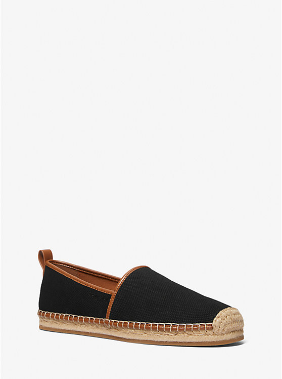 Férfi Michael Kors Owen Cotton Canvas Espadrille Sportcipő Fekete | HU2279TCE