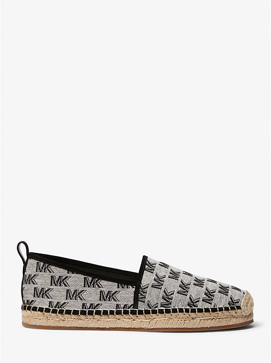 Férfi Michael Kors Owen Logo Jacquard Espadrille Sportcipő Fekete | HU2281EBT