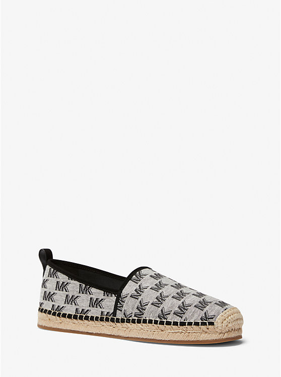 Férfi Michael Kors Owen Logo Jacquard Espadrille Sportcipő Fekete | HU2281EBT