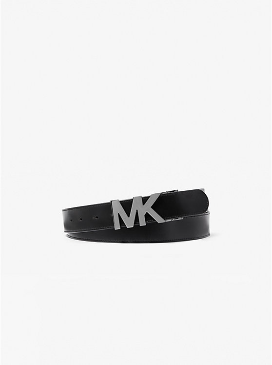 Férfi Michael Kors Reversible Logo Buckle Öv Fekete | HU2047BEF