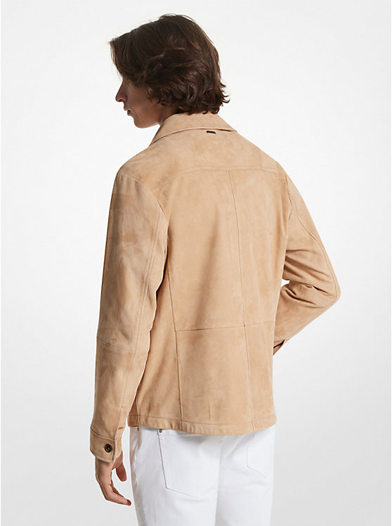 Férfi Michael Kors Suede Shirt Kabát BUFF | HU2198LIE