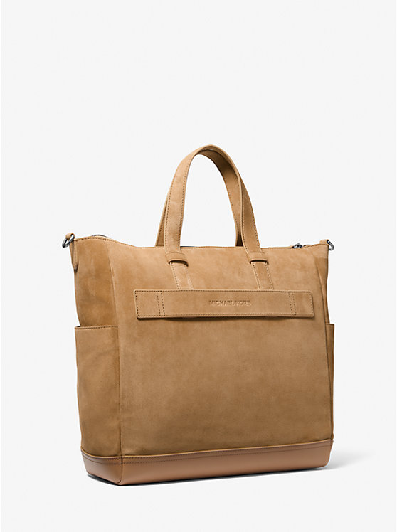 Férfi Michael Kors Varick Suede Tote Bőrönd CAMEL | HU2143HAW