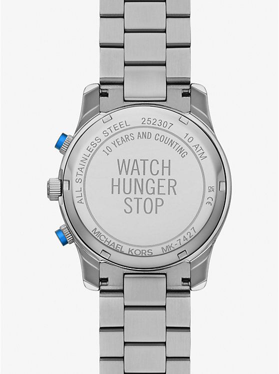 Férfi Michael Kors Watch Hunger Stop Oversized Runway Silver-Tone Óra Titán | HU2091HAR