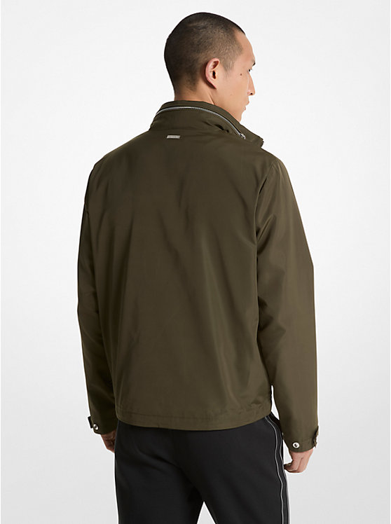 Férfi Michael Kors Woven Windbreaker Kabát IVY | HU2200XYT