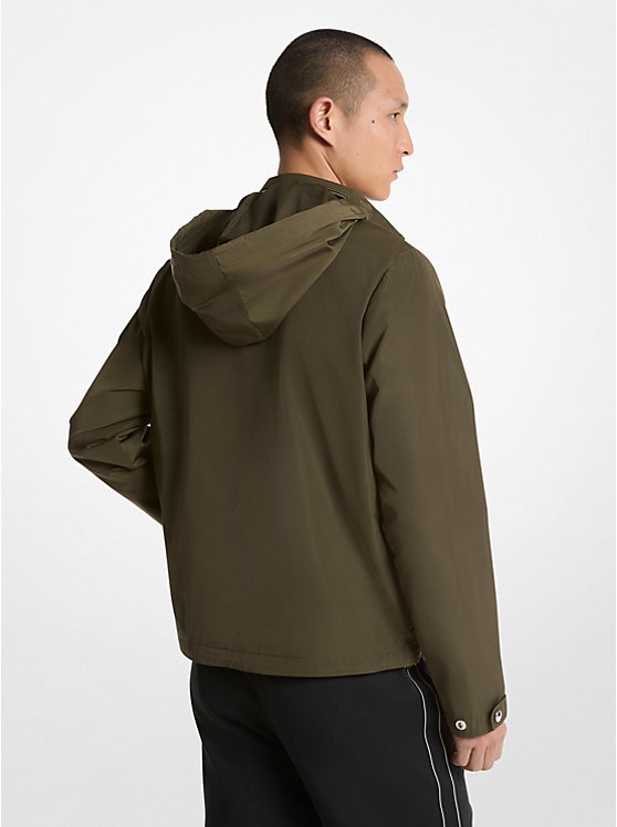 Férfi Michael Kors Woven Windbreaker Kabát IVY | HU2200XYT