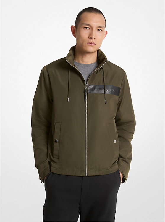 Férfi Michael Kors Woven Windbreaker Kabát IVY | HU2200XYT