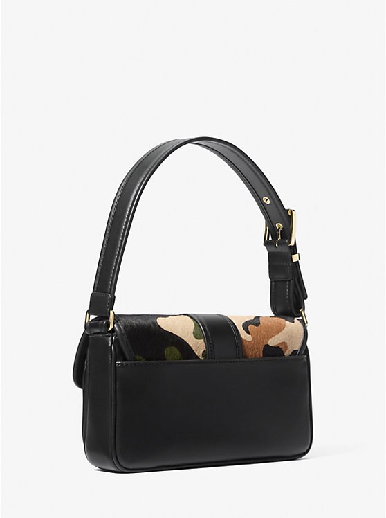 Női Michael Kors Colby Medium Camouflage Print Calf Hair Válltáska Olivazöld | HU1184ILG