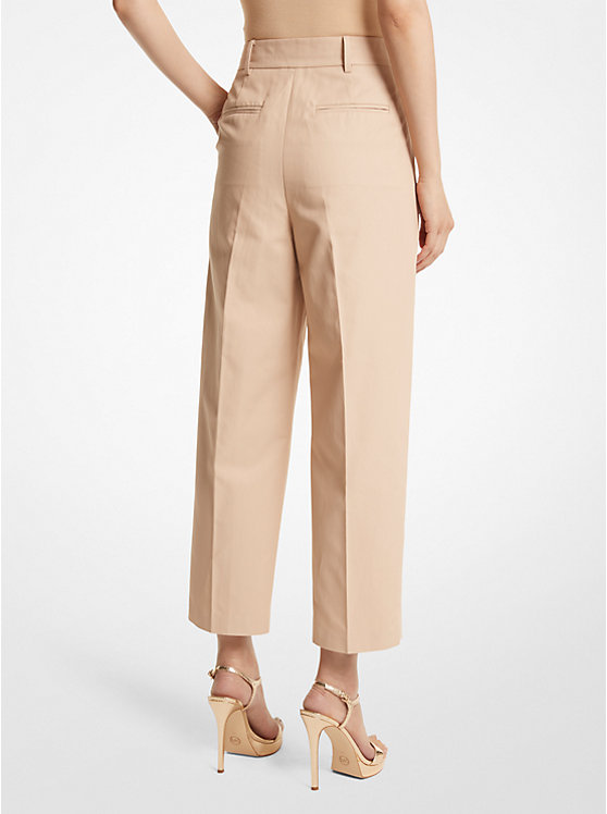 Női Michael Kors Cotton Blend Twill Cropped Nadrág BUFF | HU1428BEH