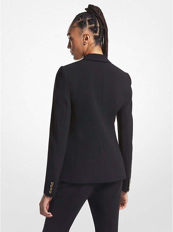 Női Michael Kors Crepe Double-Breasted Blazer Kabát Fekete | HU1359SGQ