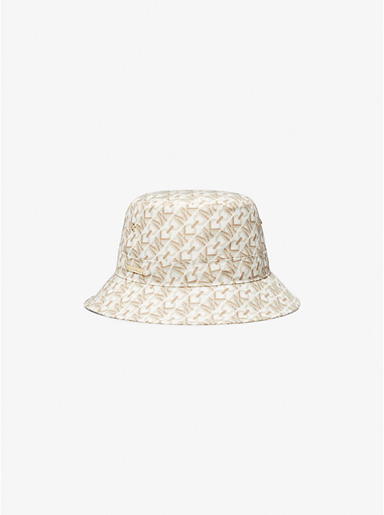 Női Michael Kors Empire Signature Logo Print Bucket Kalap BONE | HU1006VRM