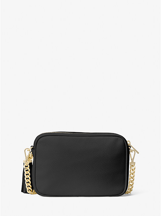 Női Michael Kors Ginny Leather Crossbody Táska Fekete | HU1082YXX