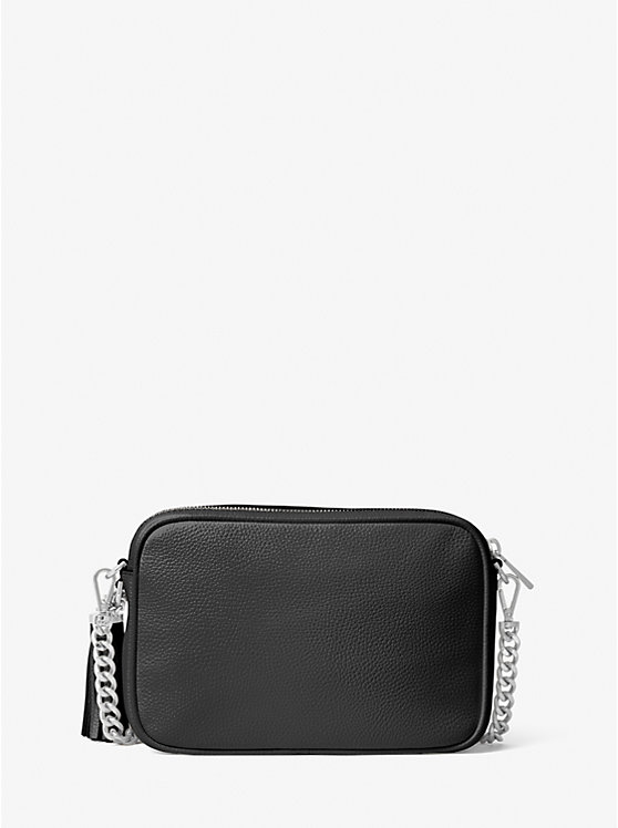 Női Michael Kors Ginny Leather Crossbody Táska Fekete | HU1083TCC