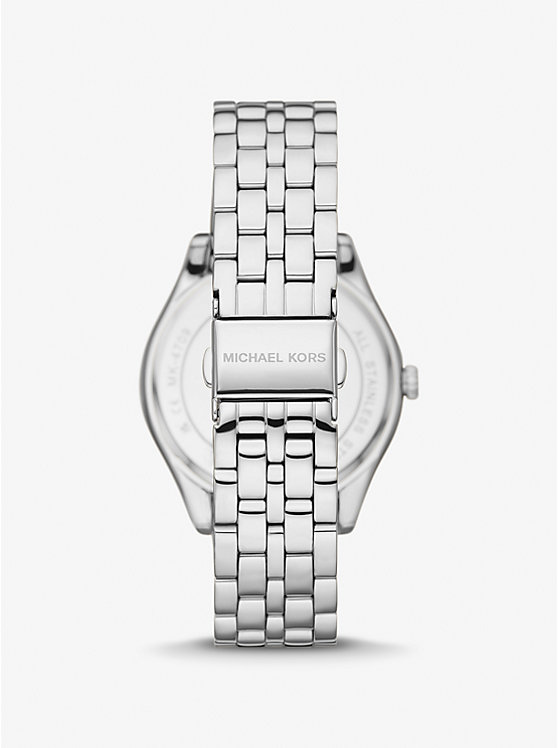 Női Michael Kors Harlowe Pavé Silver-Tone Óra Titán | HU1582MQI