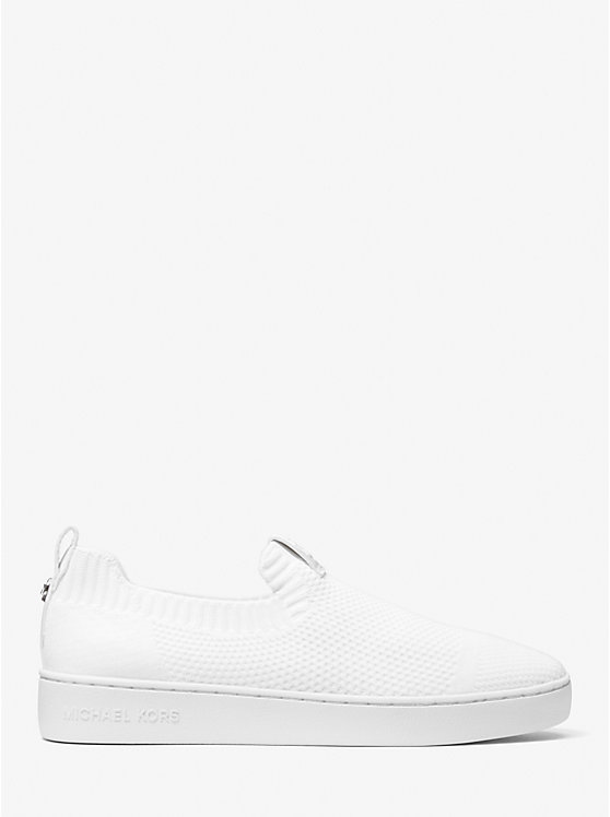 Női Michael Kors Juno Stretch Knit Slip-On Sportcipő Fehér | HU1997MQK