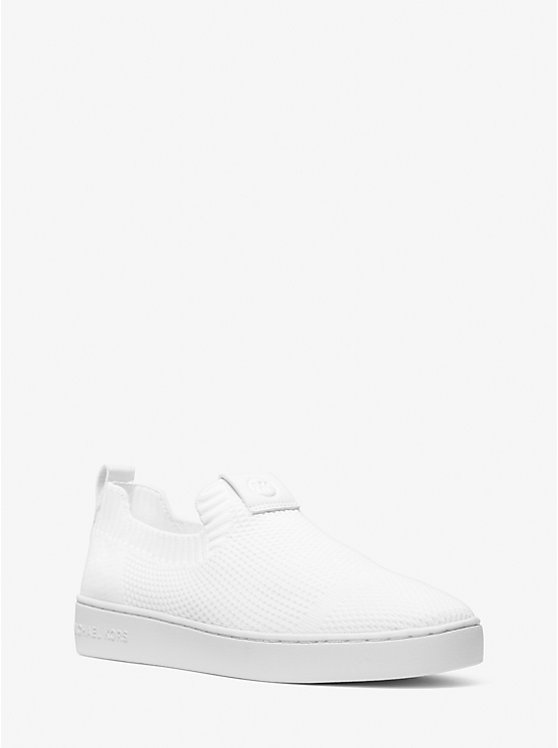 Női Michael Kors Juno Stretch Knit Slip-On Sportcipő Fehér | HU1997MQK