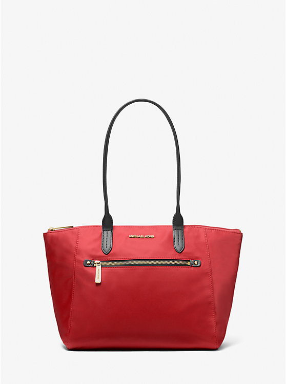 Női Michael Kors Kelsey Medium Nylon Tote FLAME | HU1259HAO