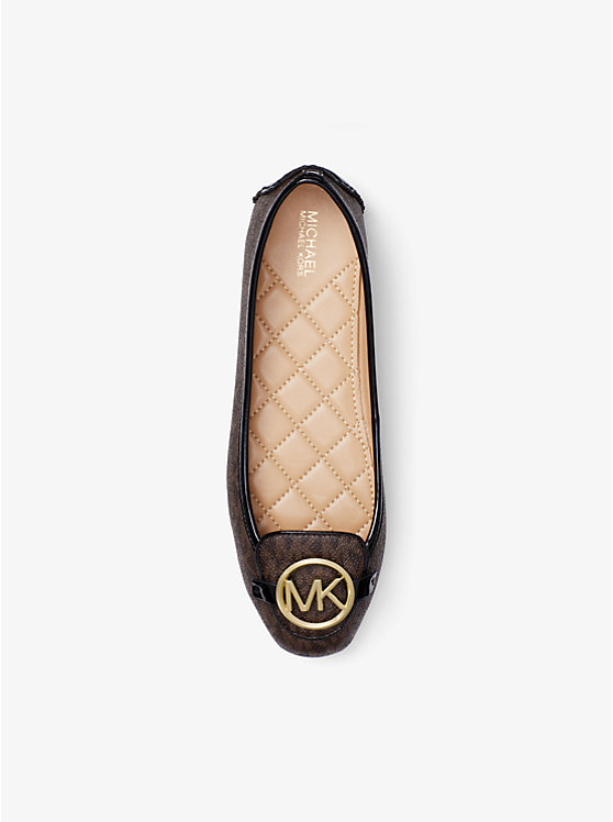 Női Michael Kors Lillie Logo Moccasin Lapos Cipő Barna | HU1696HAF