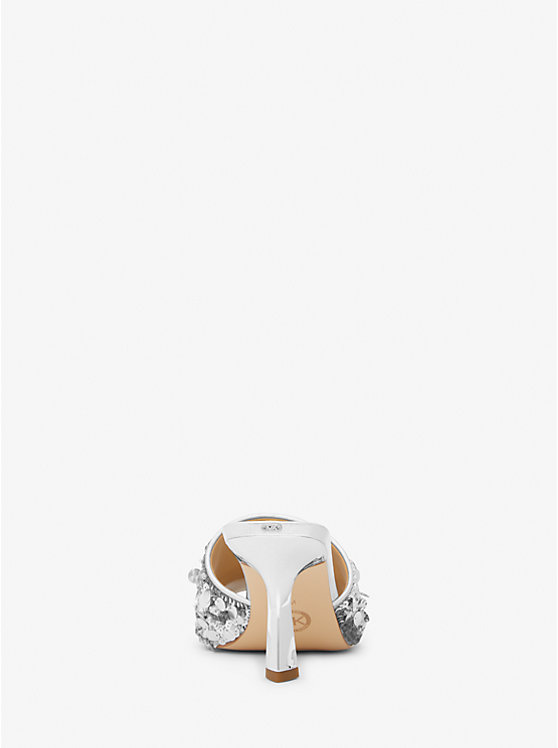 Női Michael Kors Limited-Edition Tessa Hand-Embellished Mule Szandál Titán | HU1910PJS