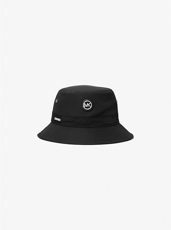 Női Michael Kors Logo Woven Bucket Kalap Fekete | HU1011NWR