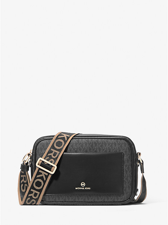 Női Michael Kors Maeve Large Logo Crossbody Táska Fekete | HU1113MQN