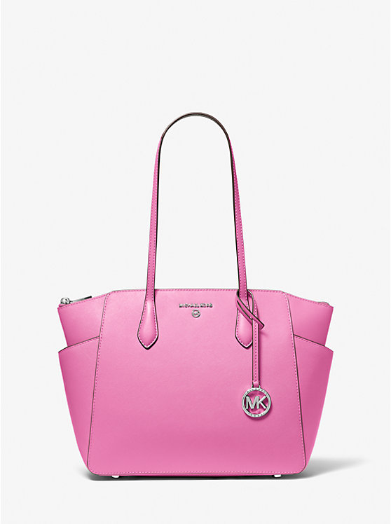 Női Michael Kors Marilyn Medium Saffiano Leather Tote CERISE | HU1264XYF