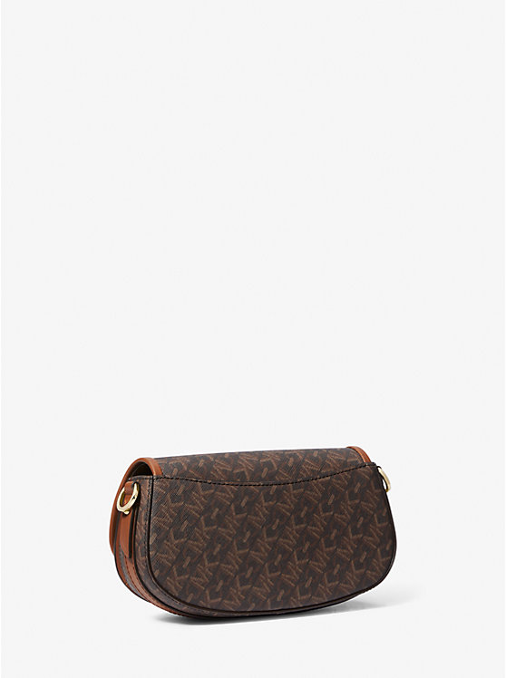 Női Michael Kors Mila Small Empire Signature Logo Crossbody Táska BROWN/LUGGAGE | HU1121LIY