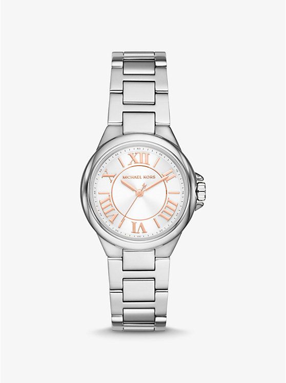 Női Michael Kors Mini Camille Silver-Tone Óra Titán | HU1601UZM