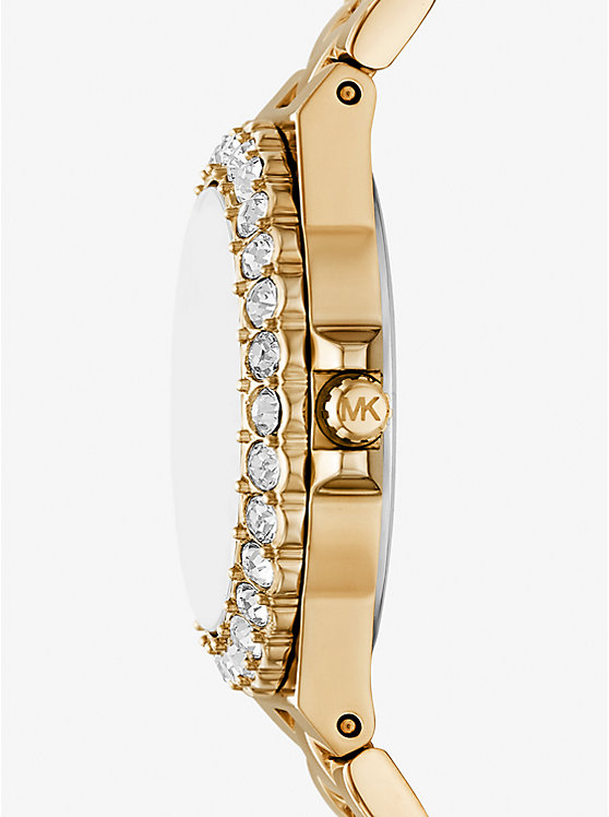 Női Michael Kors Mini Lennox Pavé Gold-Tone Óra Arany | HU1607QMY