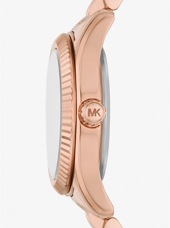 Női Michael Kors Petite Lexington Pavé Rose Gold-Tone Óra Rózsaszín Arany | HU1653UZN