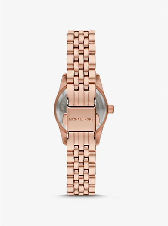 Női Michael Kors Petite Lexington Pavé Rose Gold-Tone Óra Rózsaszín Arany | HU1653UZN