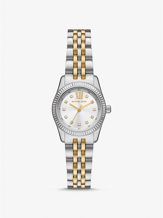 Női Michael Kors Petite Lexington Pavé Two-Tone Óra TWO TONE | HU1654YXM