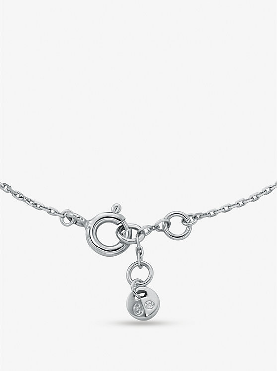 Női Michael Kors Precious Metal-Plated Sterling Silver Cubic Zirconia Karkötő Titán | HU1530MQP