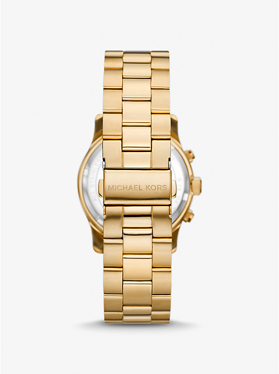 Női Michael Kors Runway Gold-Tone Óra Arany | HU1659QMR