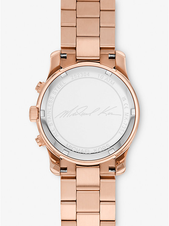 Női Michael Kors Runway Rose Gold-Tone Óra Rózsaszín Arany | HU1668OKD