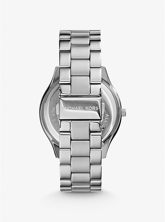 Női Michael Kors Slim Runway Silver-Tone Óra Titán | HU1675HAZ